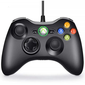 Controle Modelo Xbox 360 com Fio . Compatível com X-BOX 360 e PC Joystick  - Nerd Shope® COD: 1006